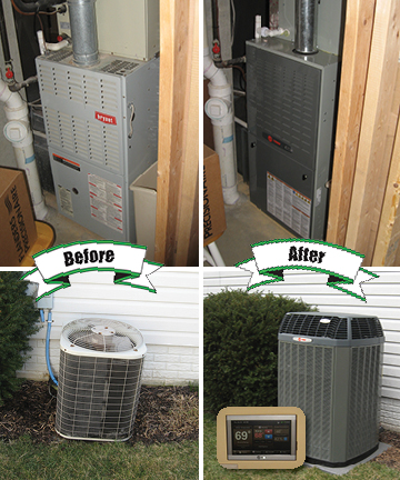 hvac before after