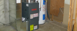 gas furnace and water tank
