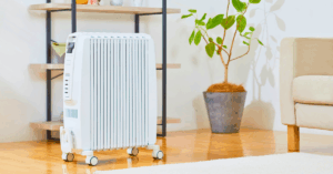 Heater in a modern living room