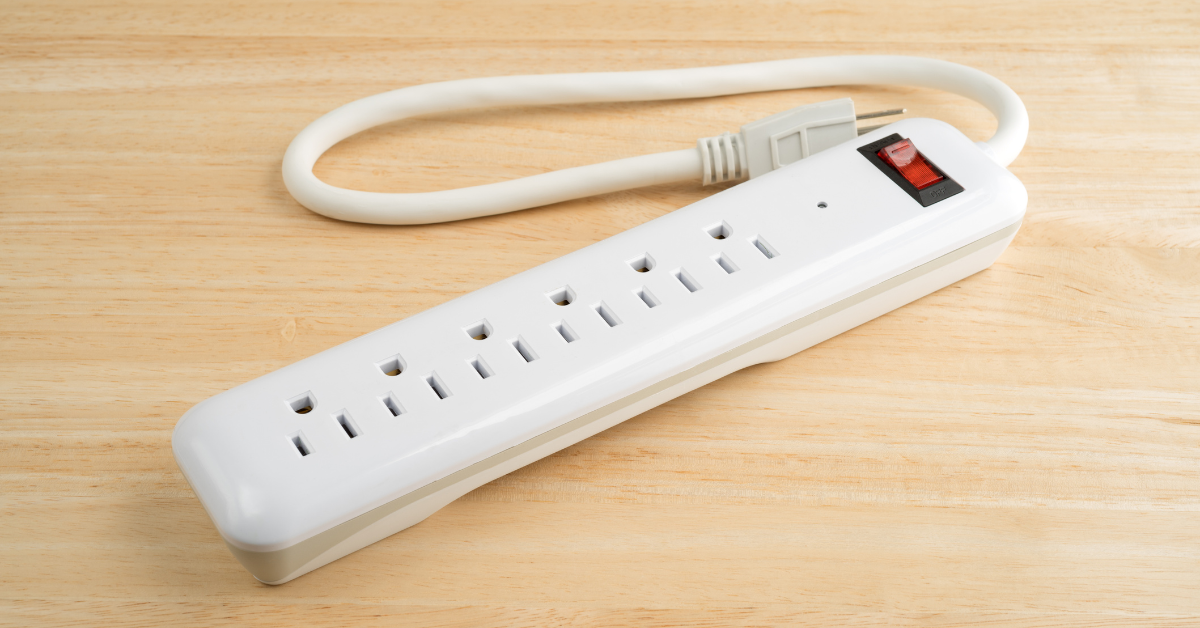 White surge protector