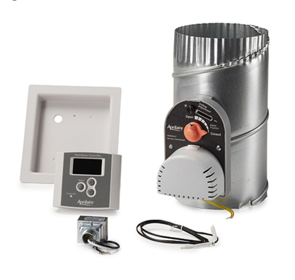 AprilAire Model 8126 Fresh Air Intake with ventilation controller and damper